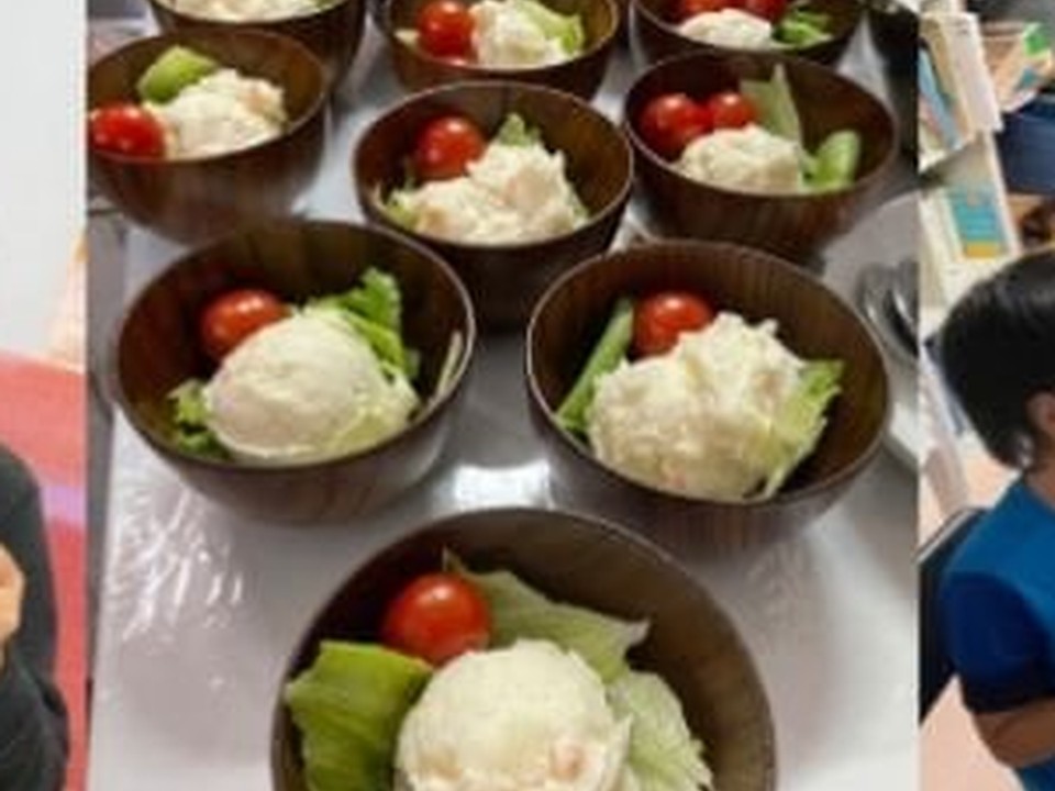 KFBの活動で用意された食事